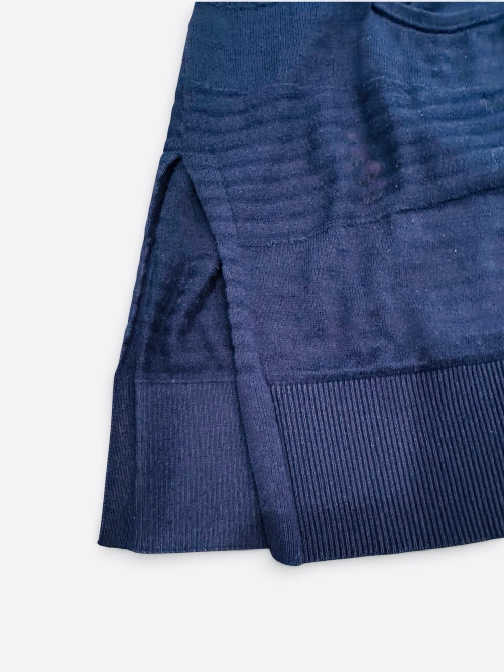 Cabi #5135 Classic Dark Navy Duster Cardigan Sweater Snap Front w/Pockets - Picture 4 of 8